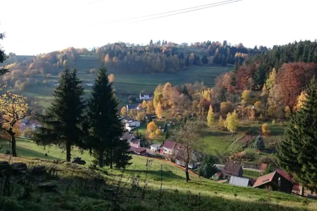 Ruhiges Ferienhaus Am Waldrand Mit Sauna Und Kamin - Hellaberg II Langenbach  Exterior foto